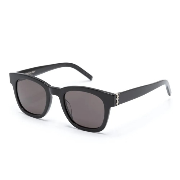 Brand New! YSL Saint Laurent Monogram Square Sunglasses Silver Hardware unisex main image 9